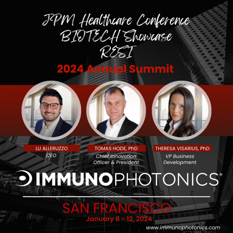 JPM 2024 San Francisco, January 8 12, 2024 Immunophotonics